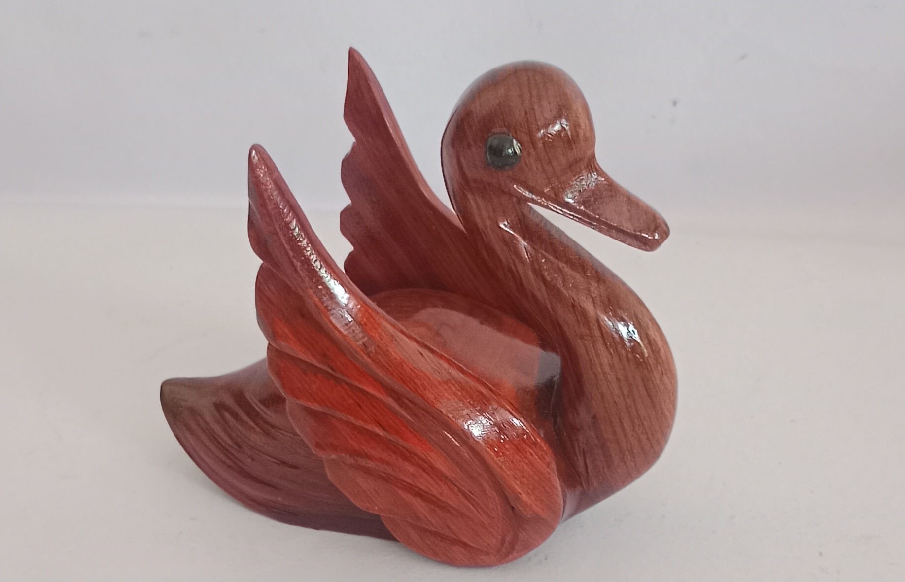 Padauk Wood Duck Figurine